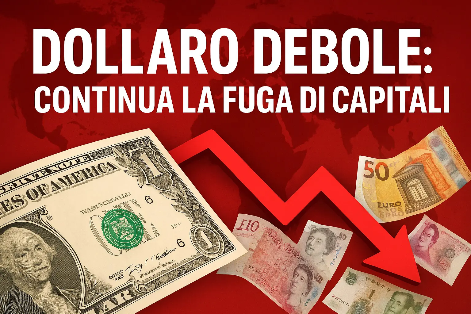 Dollaro debole: continua la fuga di capitali