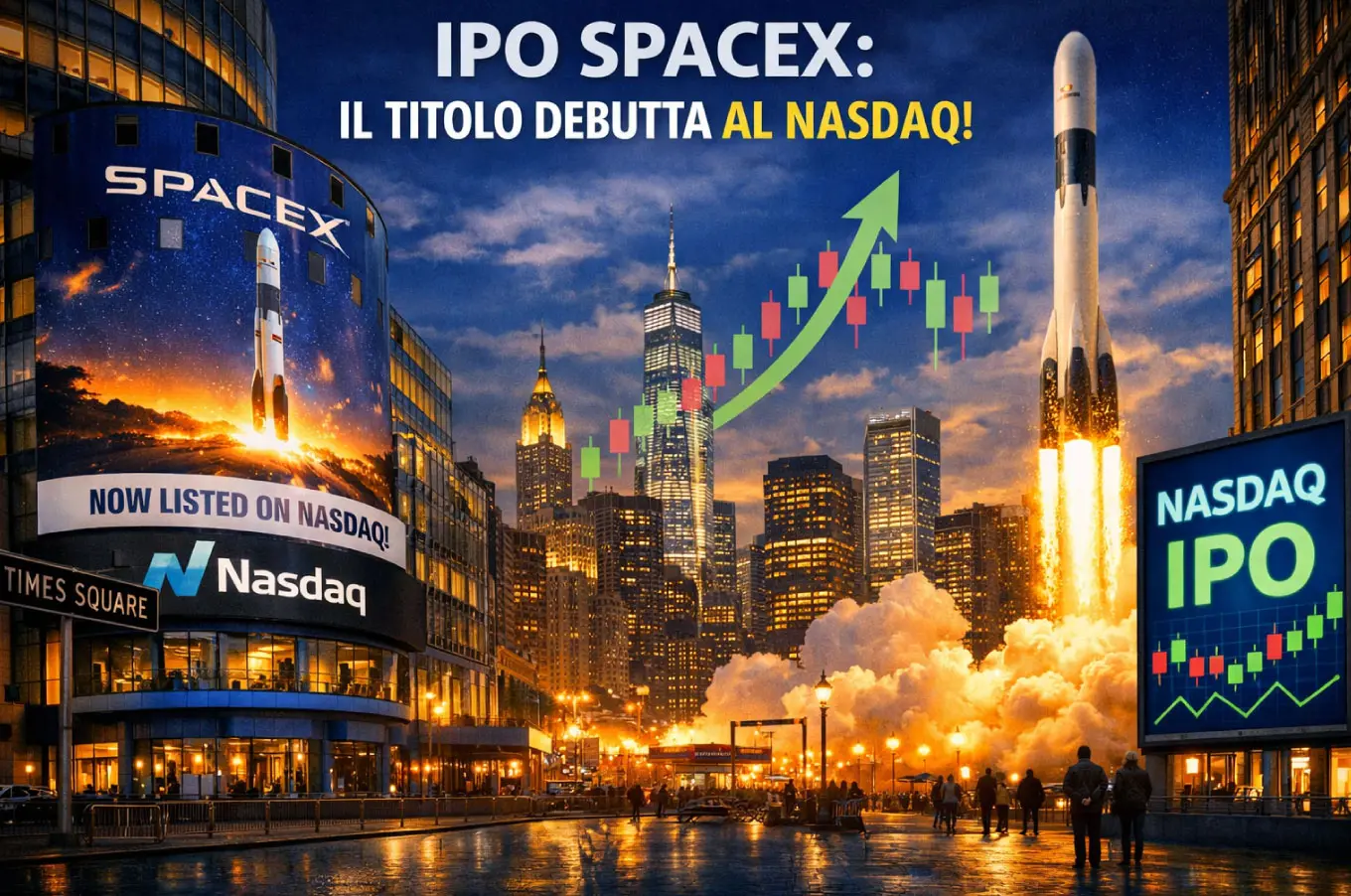 SpaceX IPO: il titolo debutta al Nasdaq!