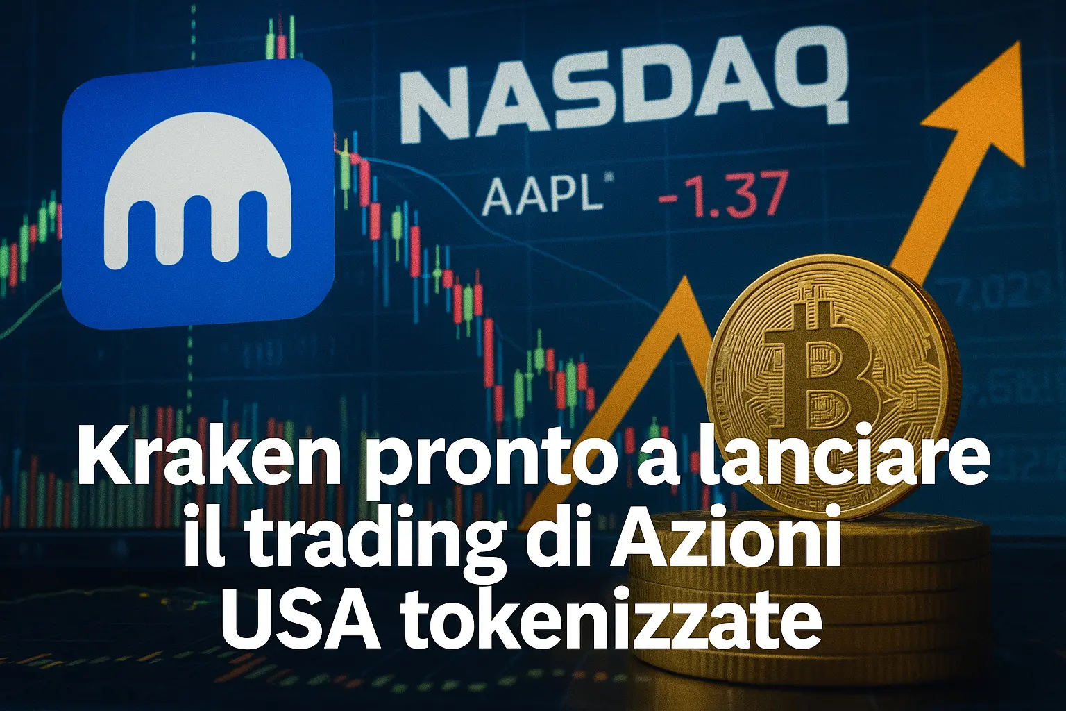 Kraken pronto a lanciare il trading di Azioni USA tokenizzate