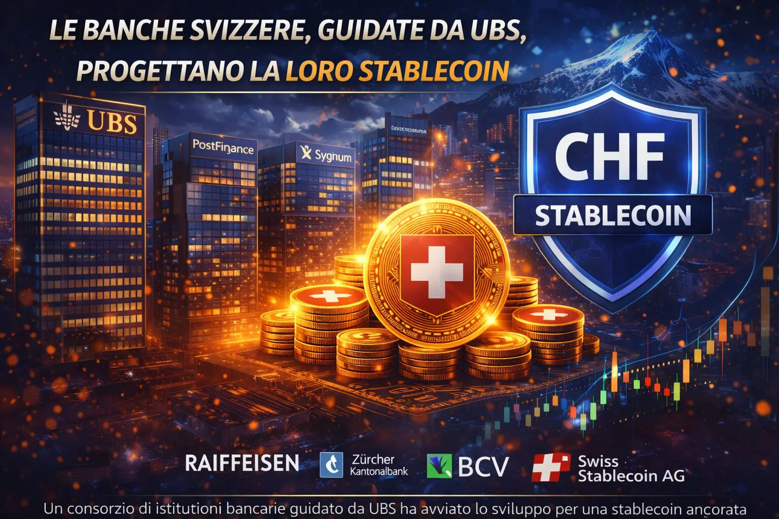 Le banche svizzere, guidate da UBS, progettano la loro stablecoin