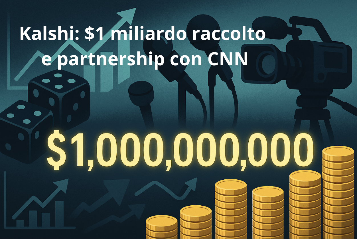 Kalshi: $1 miliardo raccolto e partnership con CNN
