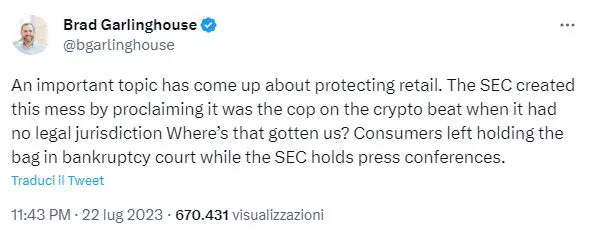 Tweet Garlinghouse Ripple