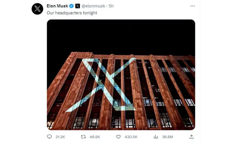 Tweet Musk X