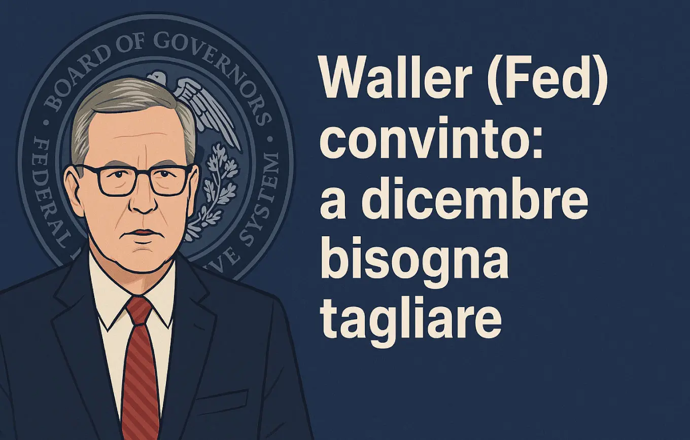 Waller (Fed) convinto: a dicembre bisogna tagliare