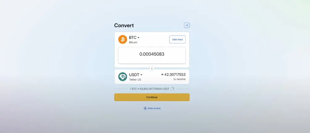 WhiteBIT Convert