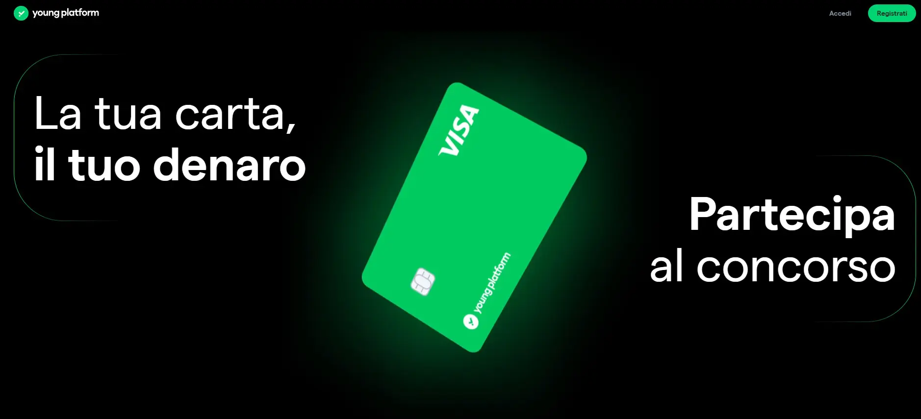 Rivoluzione Young Platform: arriva il conto di pagamento con carta