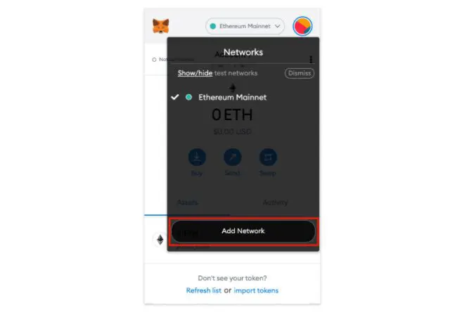 Metamask Polygon network Ethereum