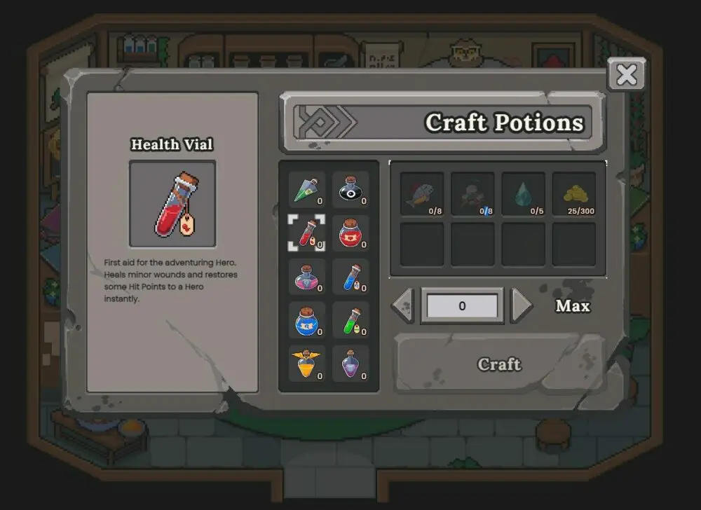 Alchemist: creare e combinare oggetti