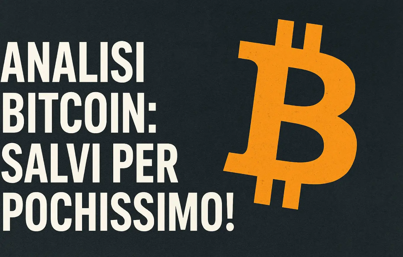 Analisi bitcoin: SALVI PER POCHISSIMO!