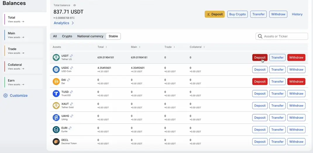 asset crypto withdraw WhiteBIT