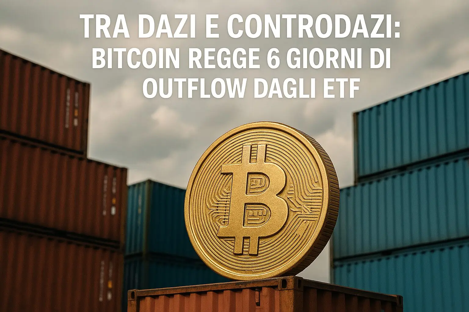 Tra Dazi e controdazi: Bitcoin regge 6 giorni di outflow dagli ETF