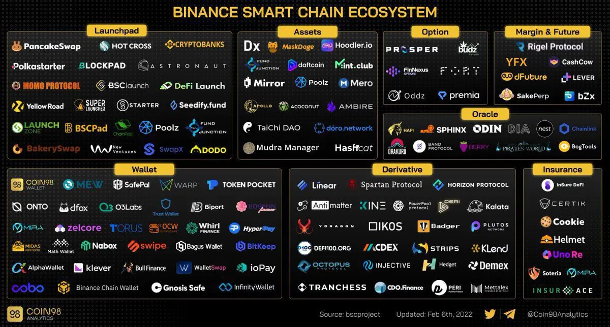Migliori progetti sulla BNB Smart Chain
