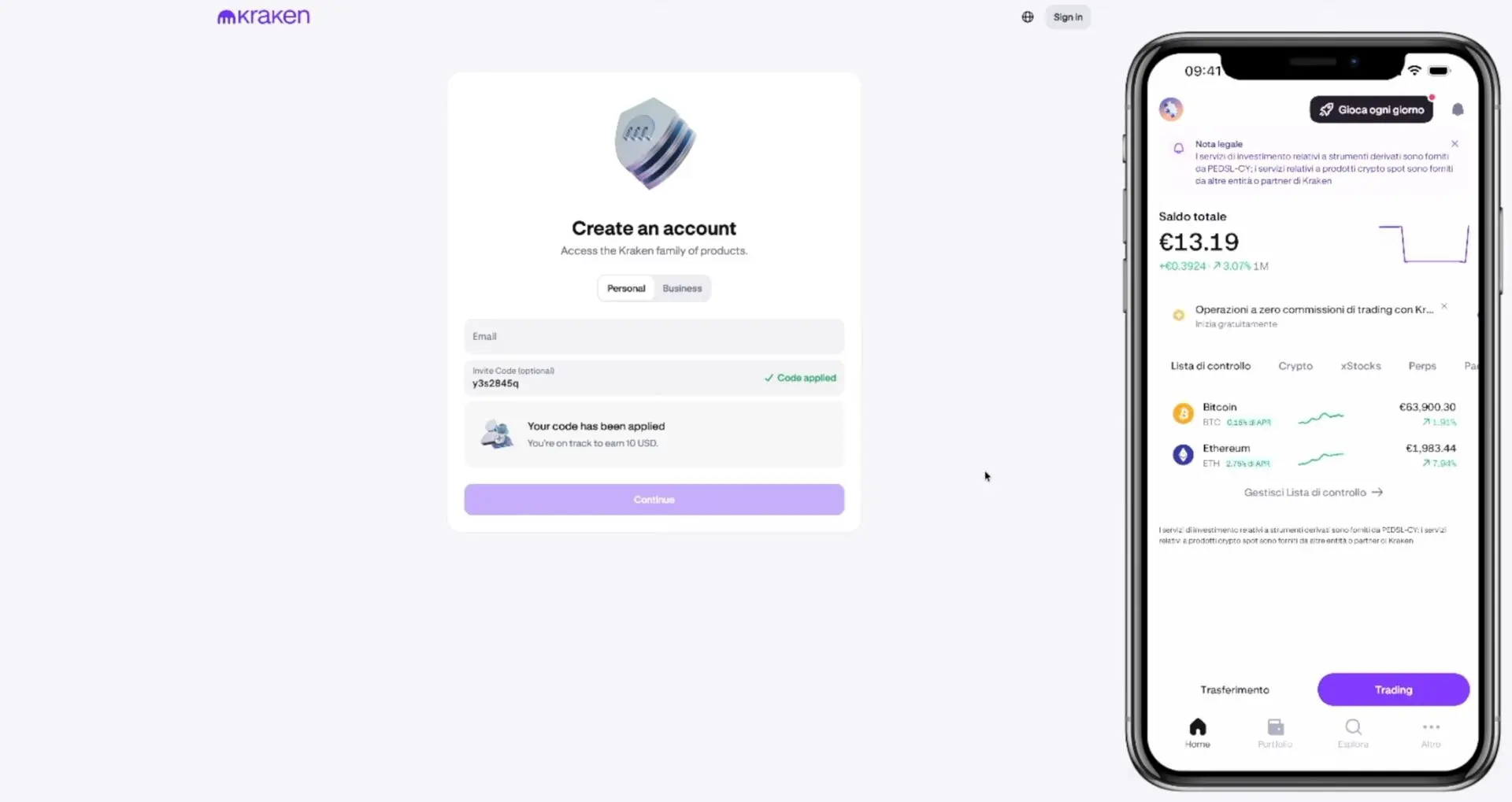 Come aprire un account su Kraken: guida passo passo