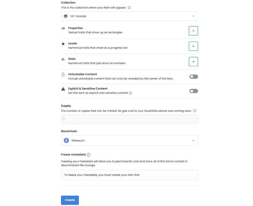 Come creare un Nft con OpenSea? 2