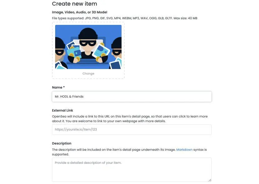 Come creare un Nft con OpenSea?