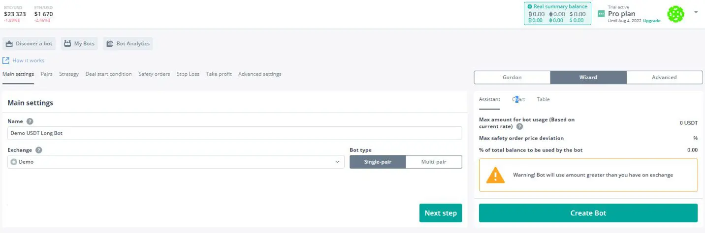 DCA Bot 3Commas trading automatizzato