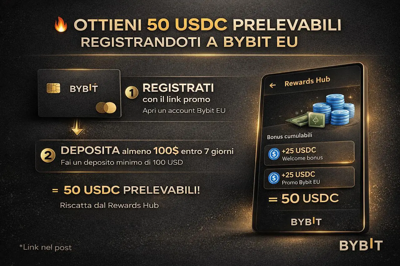 50 USDC in regalo con Bybit!