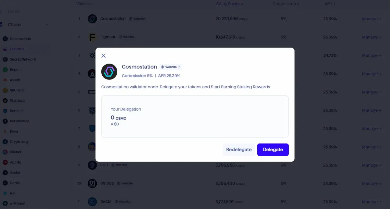 Keplr staking crypto