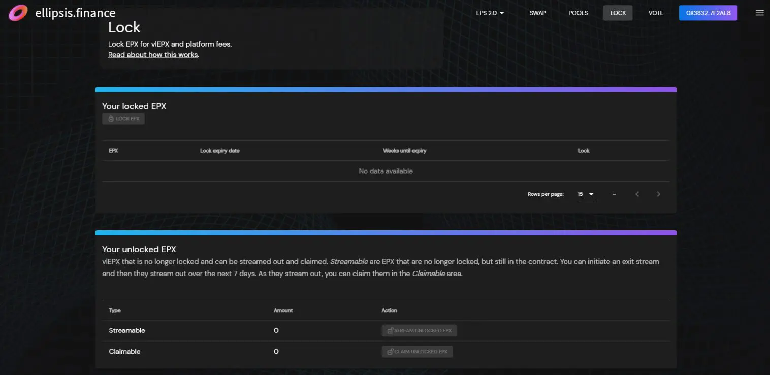 Lock: blocca i token EPX e ottieni ricompense aggiuntive