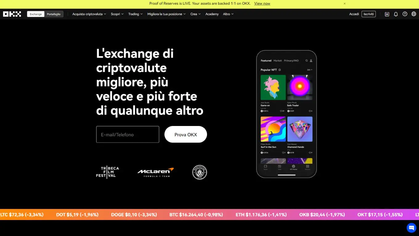 Panoramica su OKX