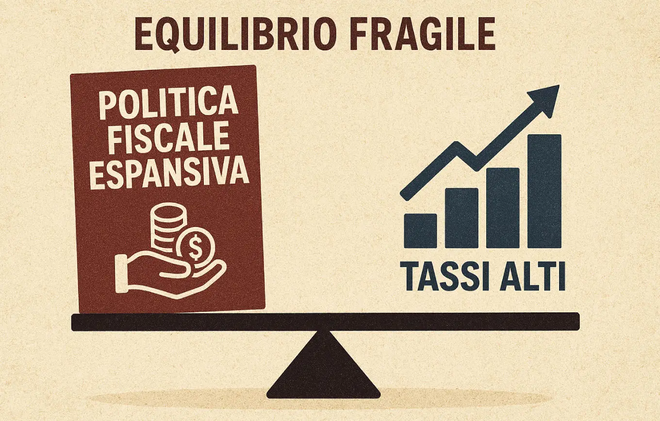 Politica fiscale espansiva e tassi alti: equilibrio fragile