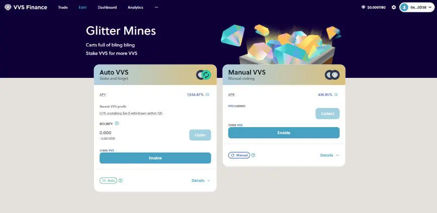 Mines: lo stake di token VVS per i più coraggiosi!