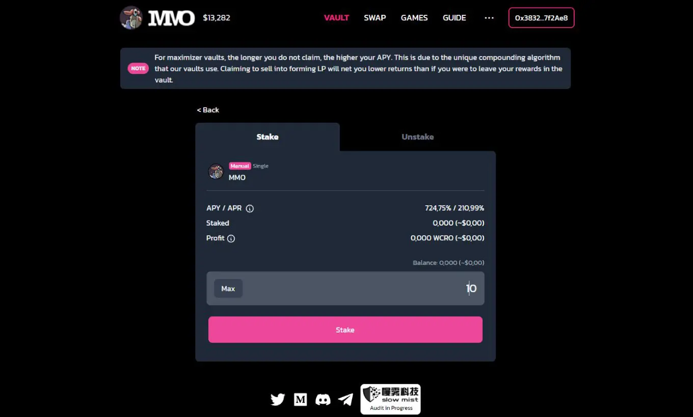 Stake MMO MM Optimizer