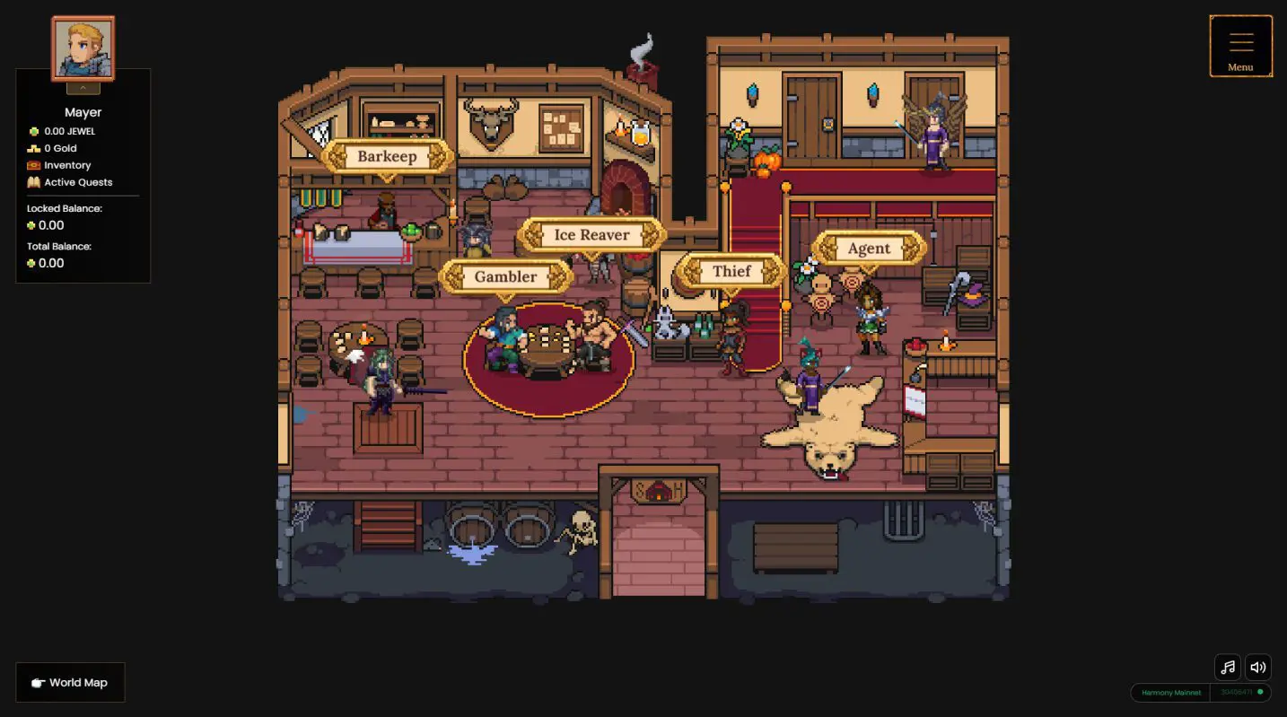 Tavern: comprare e vendere eroi DFK