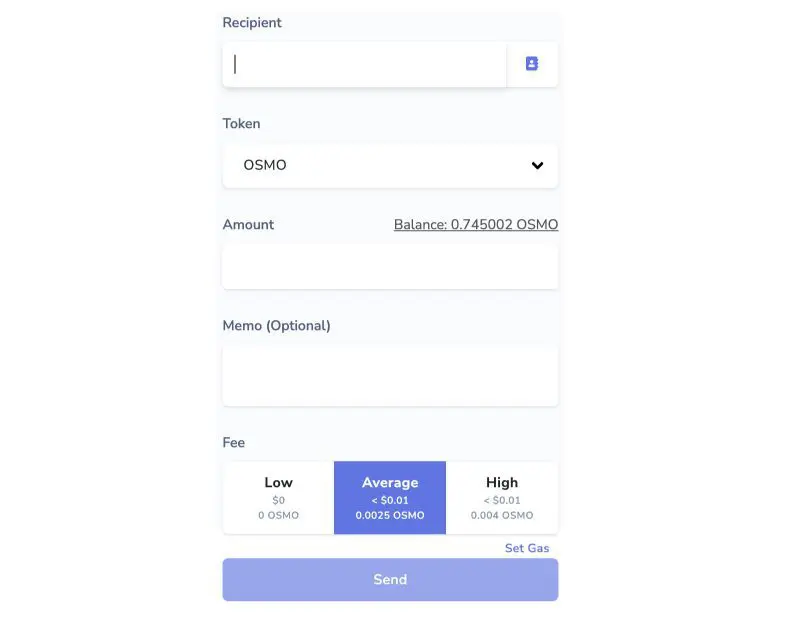 Inviare e ricevere criptovalute wallet Keplr