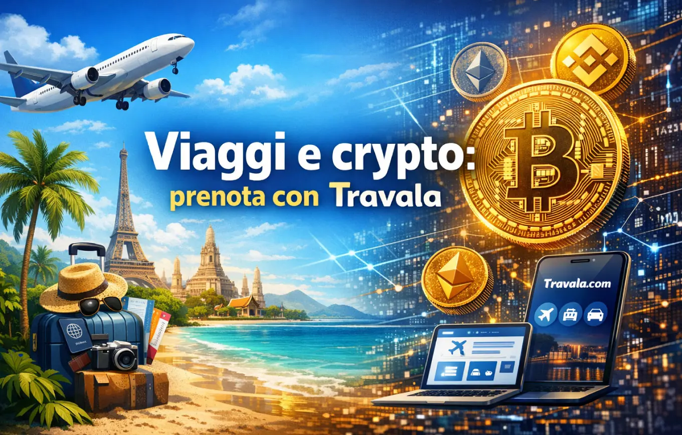 Viaggi e crypto: prenota con Travala