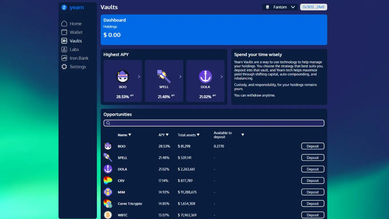 Pool Yearn Finance