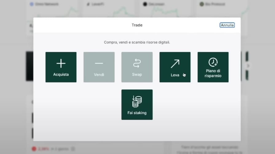 Margin trading su Bitpanda