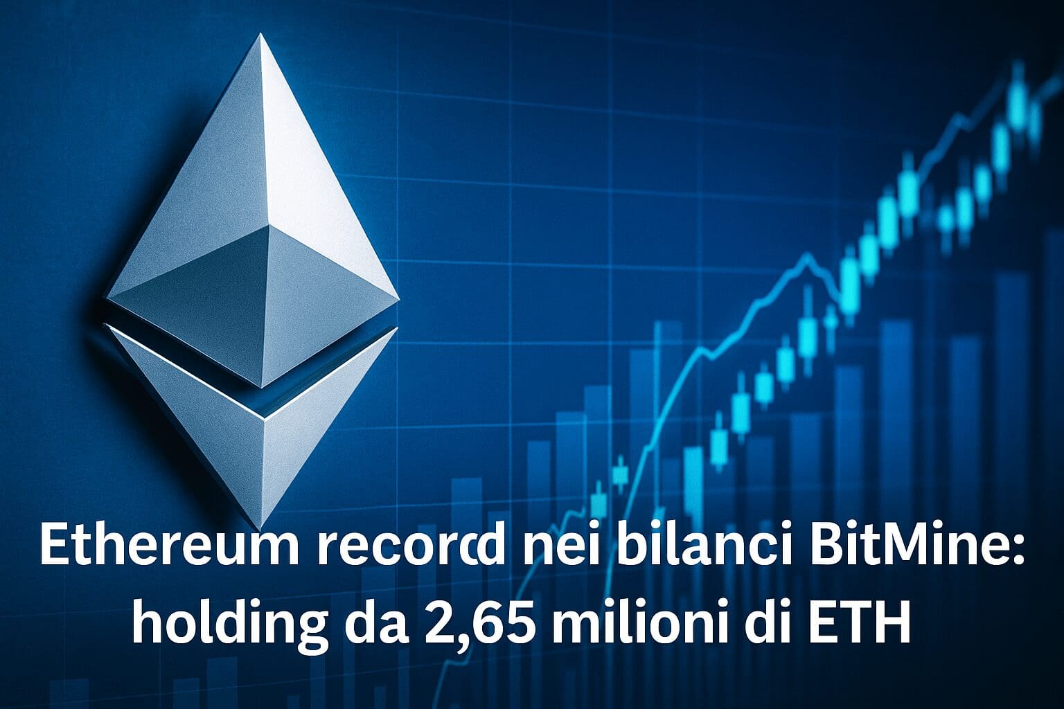 Ethereum record nei bilanci BitMine: holding da 2,65 milioni di ETH