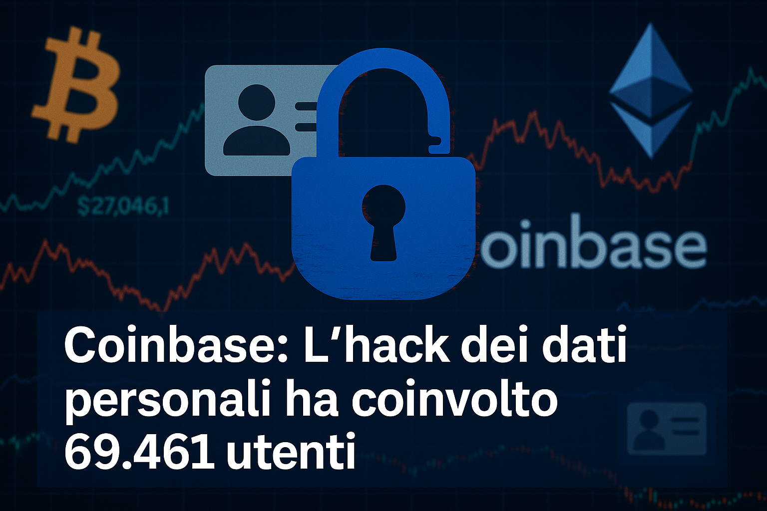 Coinbase: L'hack dei dati personali ha coinvolto 69.461 utenti