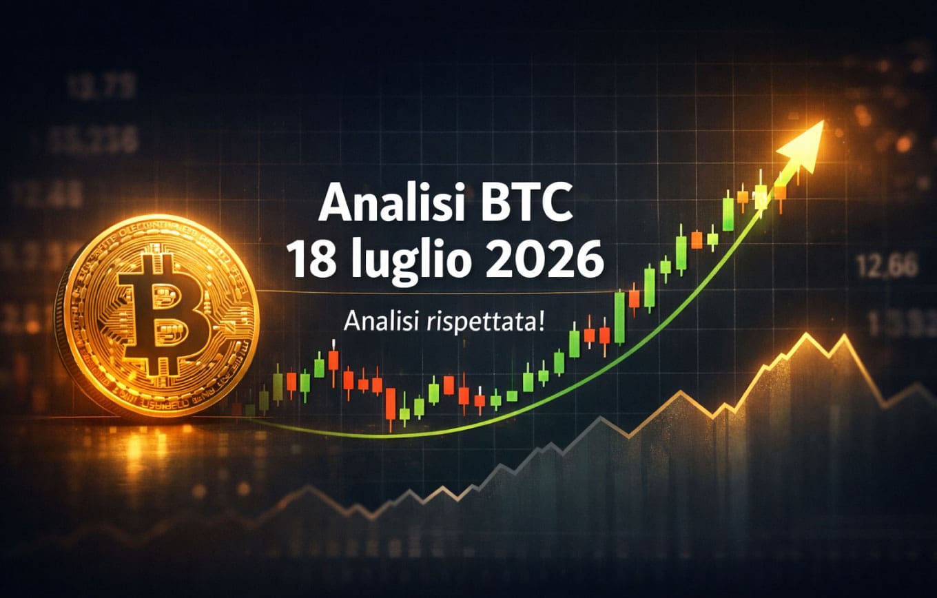 Analisi BTC 18 luglio 2026: analisi rispettata!