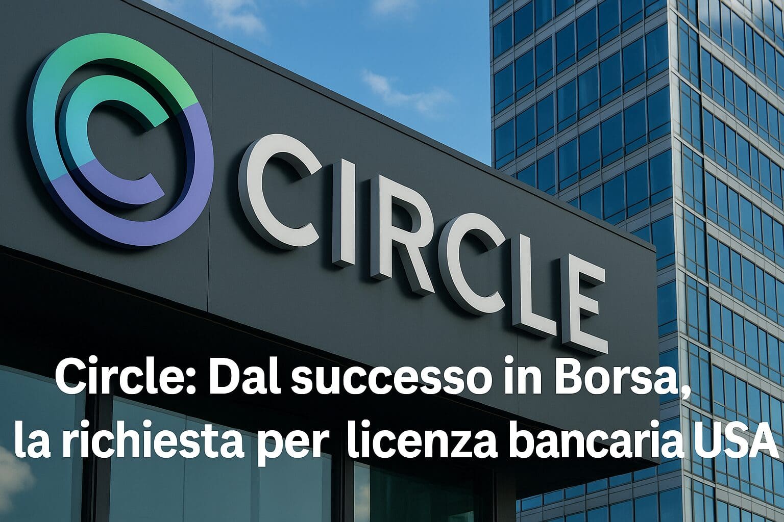 Circle: Dal successo in Borsa, la richiesta per licenza bancaria USA