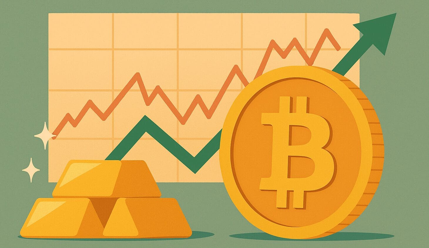 Mentre Wall Street trema, Bitcoin e oro volano