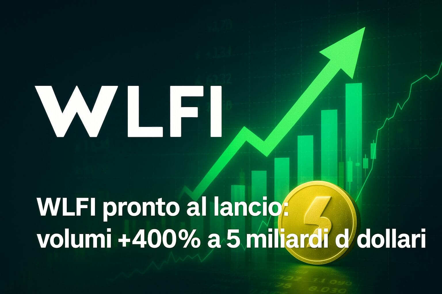 WLFI pronto al lancio: I volumi esplodo del +400%