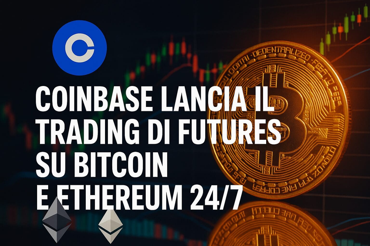 Coinbase lancia il trading di Futures su Bitcoin e Ethereum 24/7