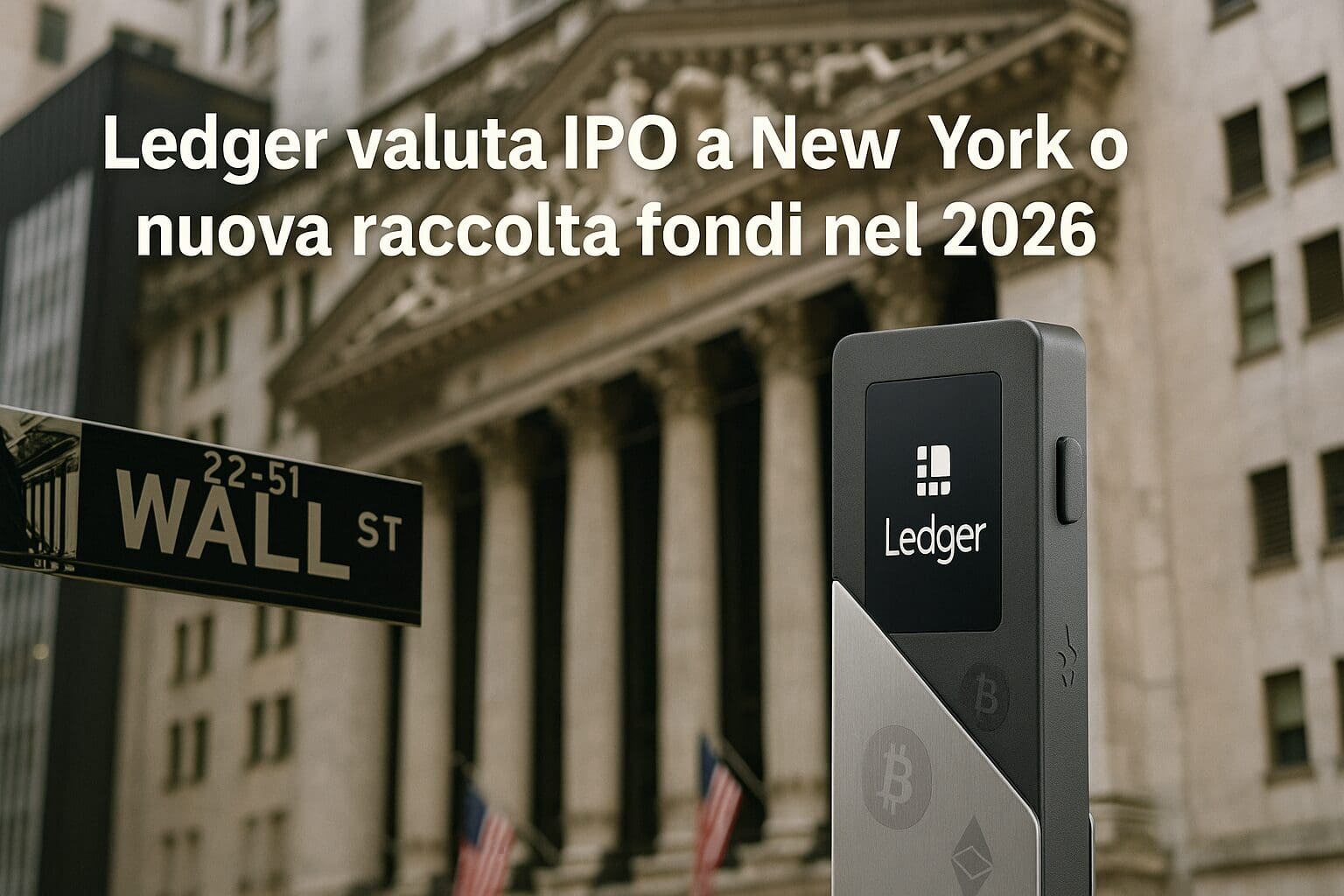 Ledger valuta IPO a New York o nuova raccolta fondi nel 2026