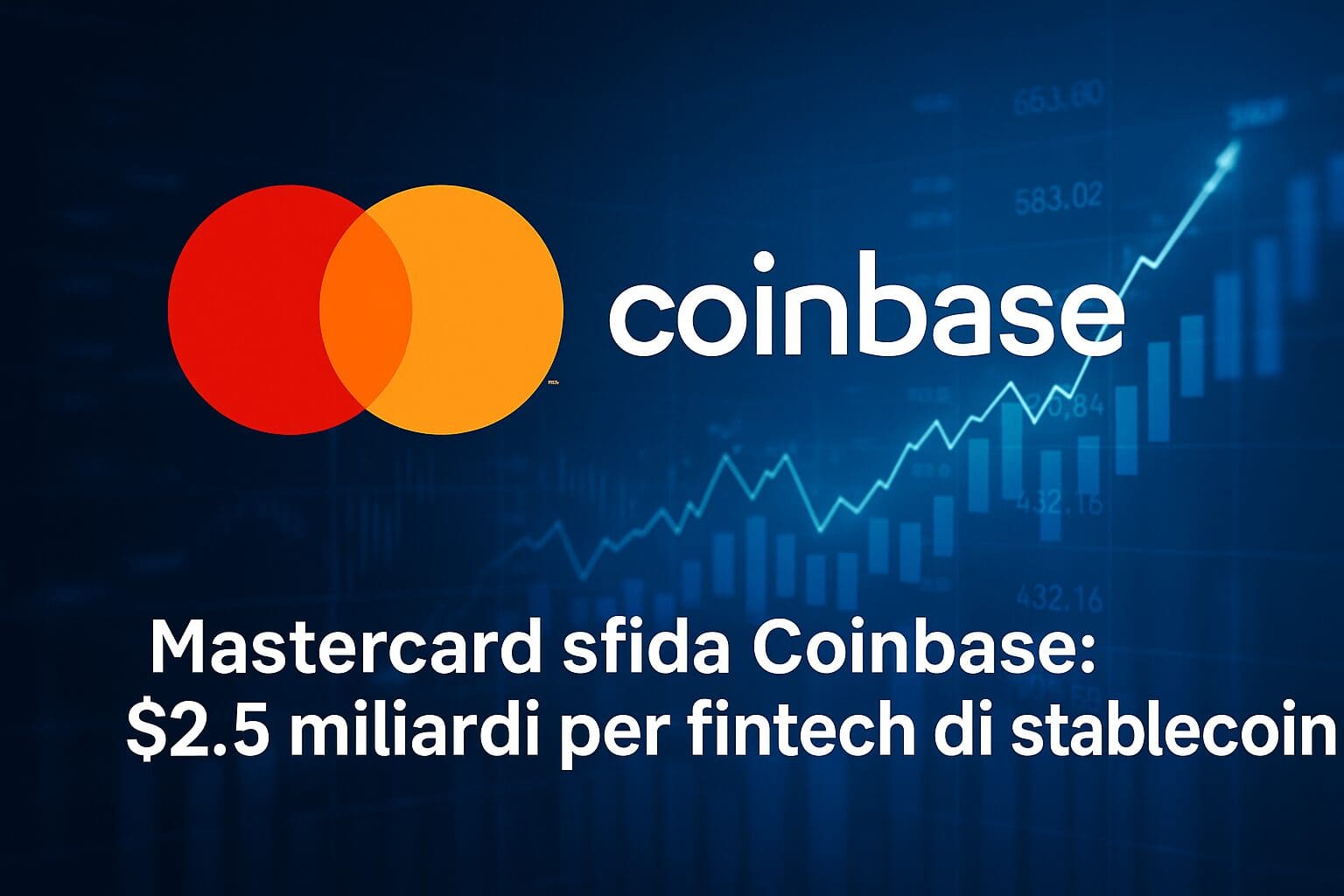 Mastercard sfida Coinbase: $2.5 miliardi per fintech di stablecoin