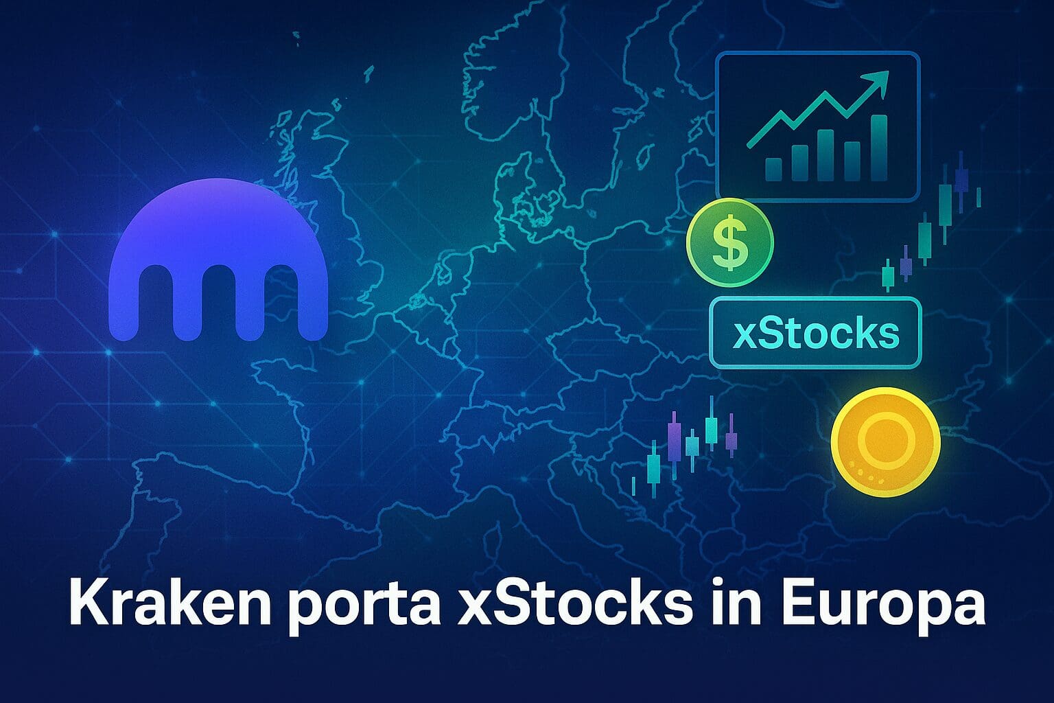 Azioni tokenizzate in Europa: Kraken porta xStocks in Ue