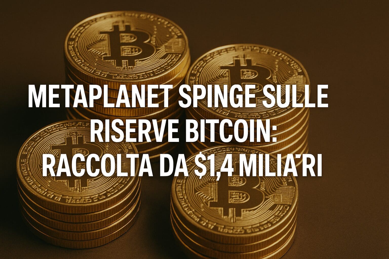 Metaplanet spinge sulle riserve Bitcoin: Raccolta da $1.4 miliardi