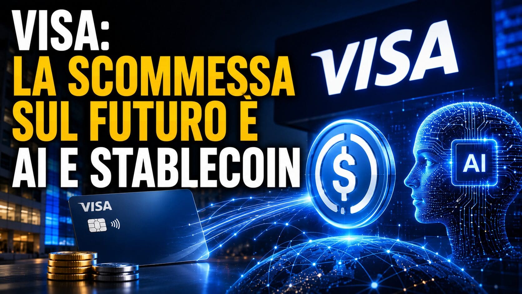 Visa con OpenAI: la scommessa sul futuro è “AI e stablecoin”