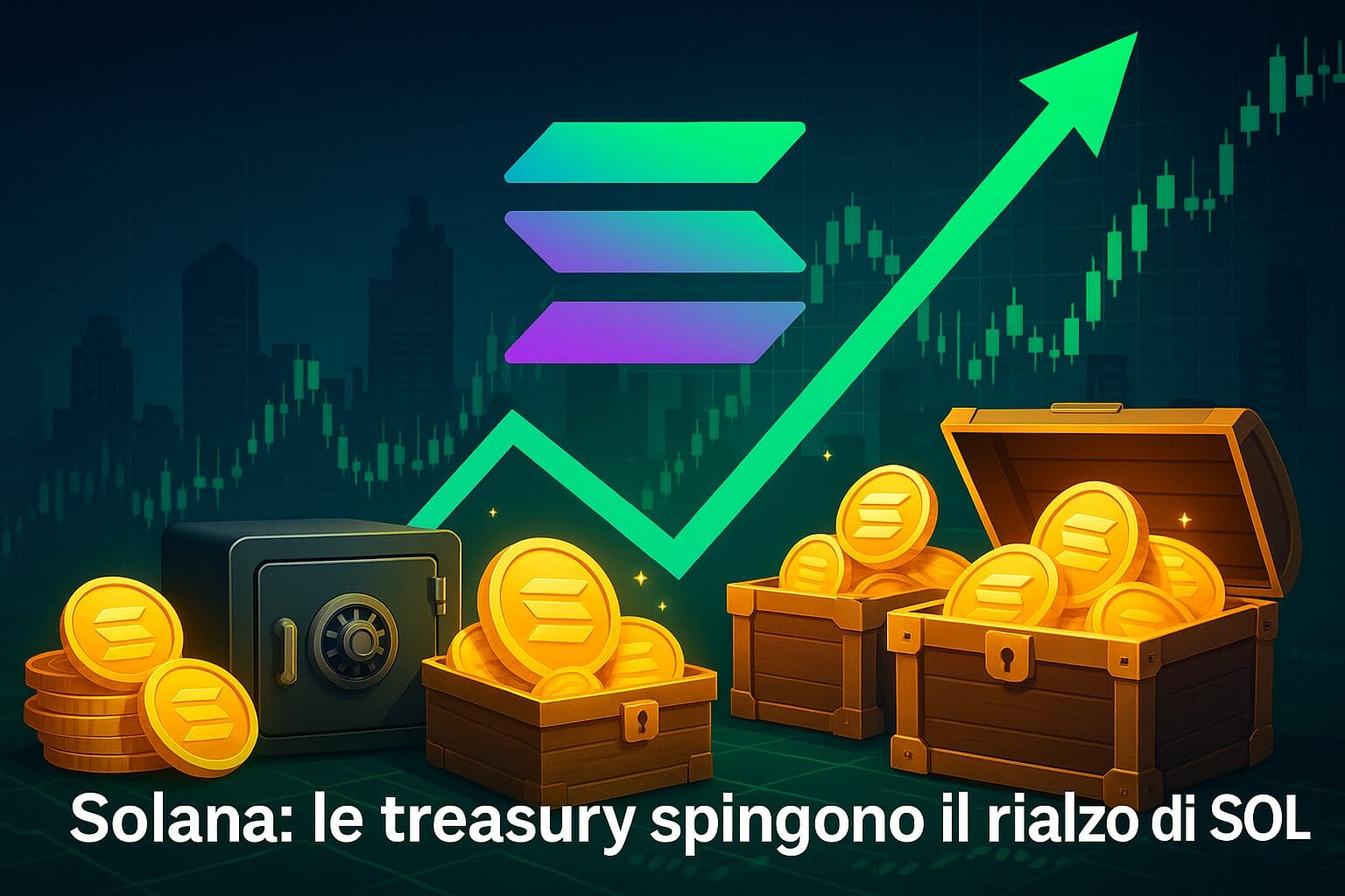 Solana: le “treasury” sostengono il rialzo di SOL