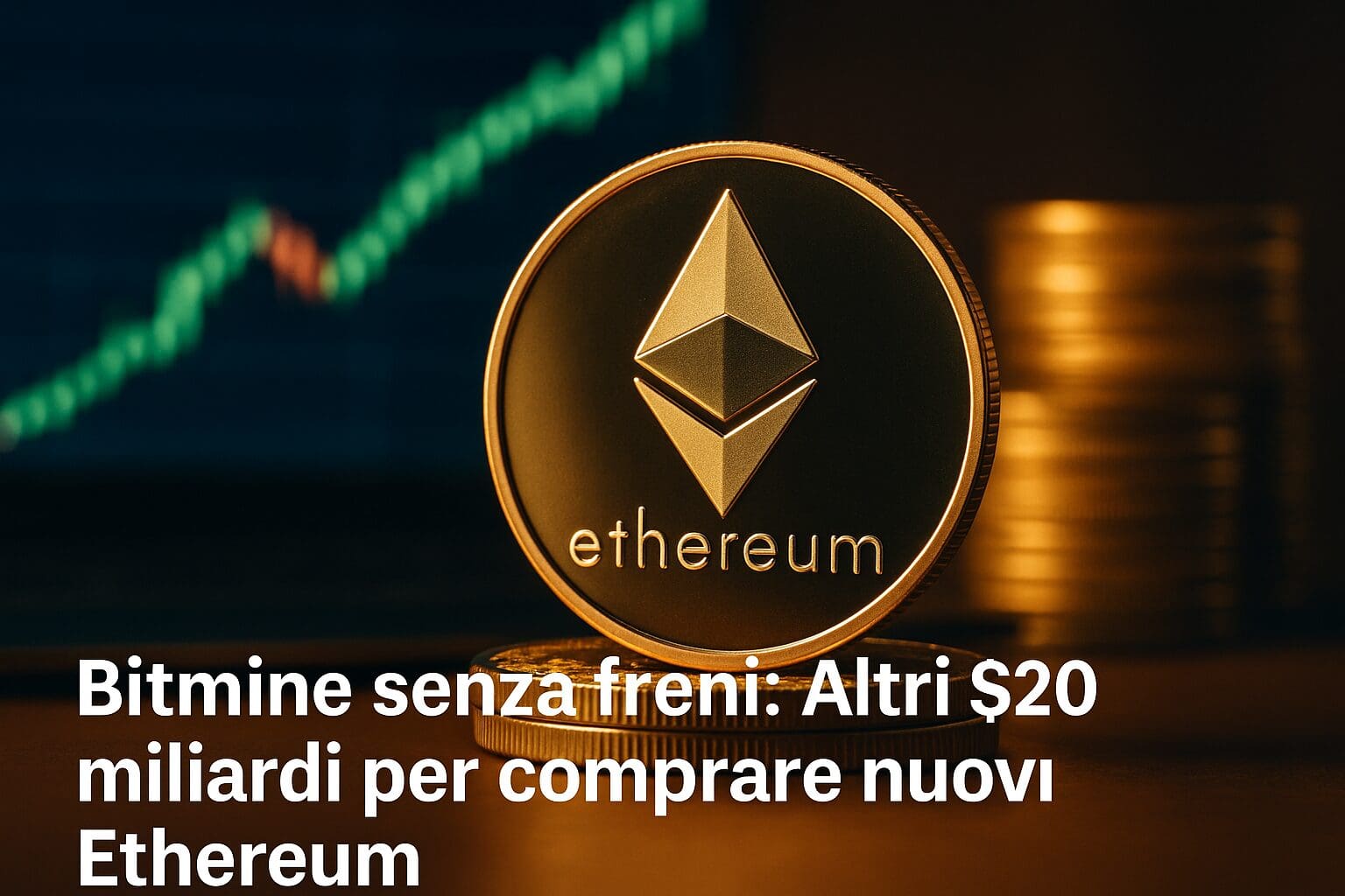 Bitmine senza freni: Altri $20 miliardi per comprare nuovi Ethereum