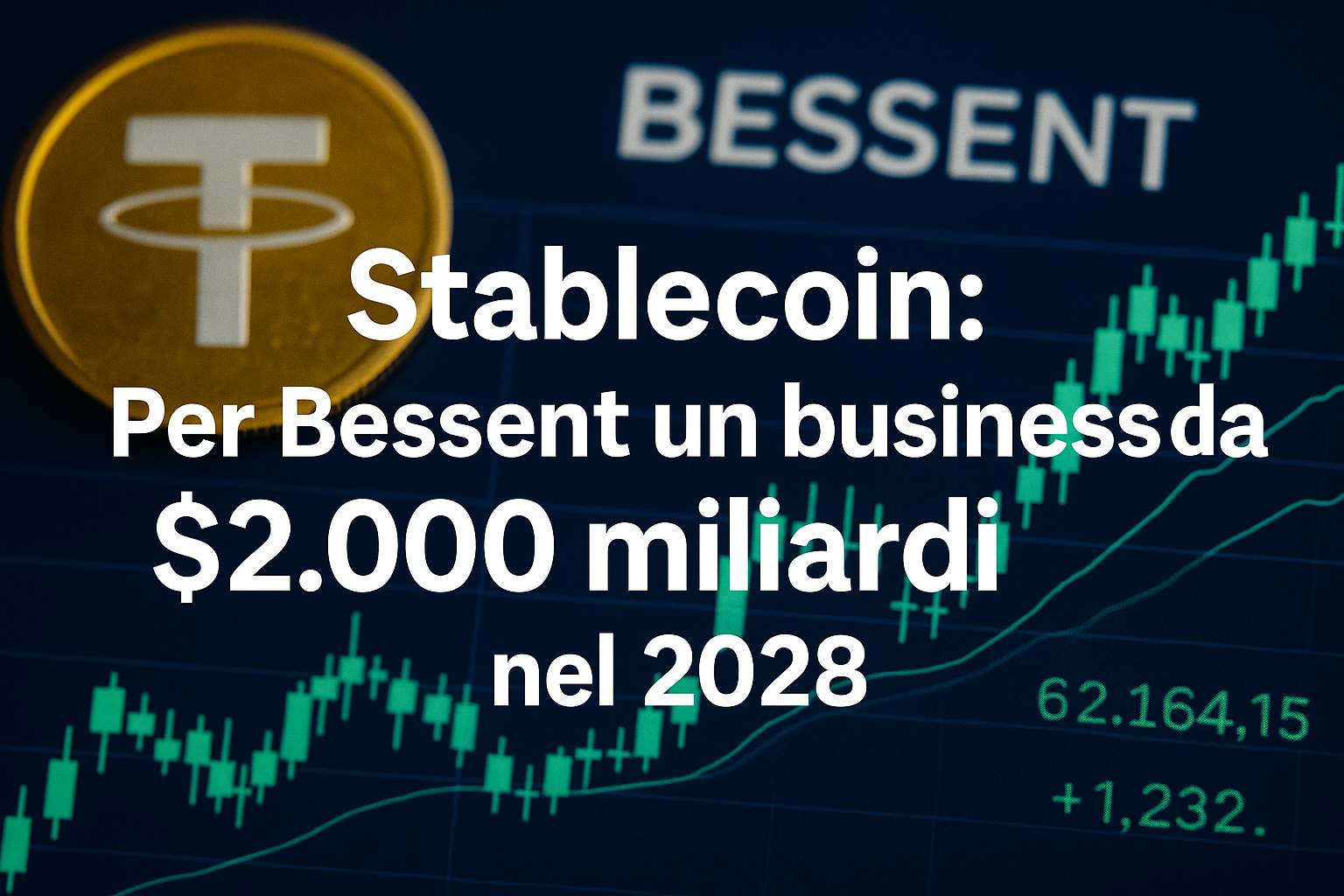 Stablecoin: Per Bessent un business da $2.000 miliardi nel 2028