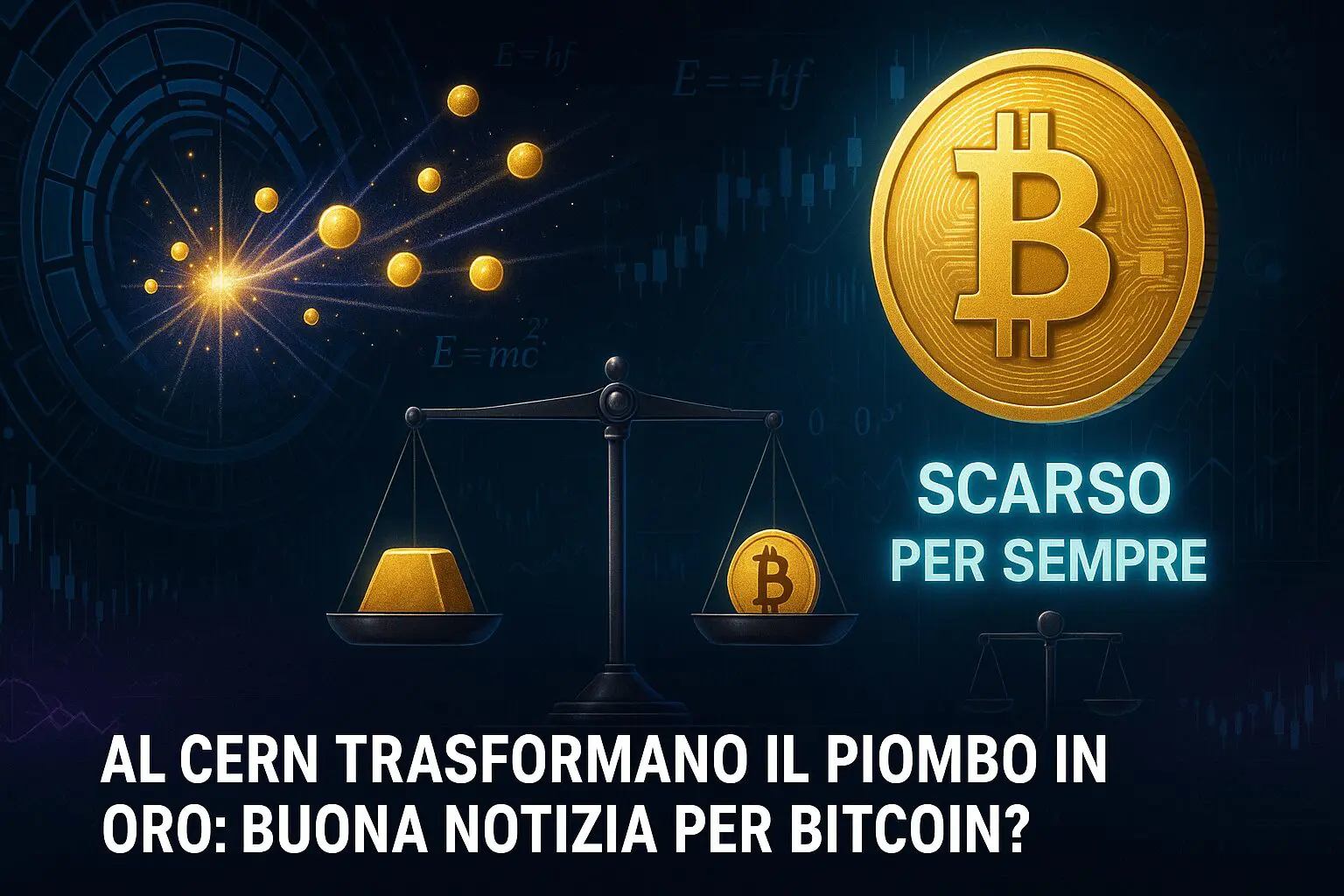 Al CERN trasformano il piombo in oro: buona notizia per Bitcoin?