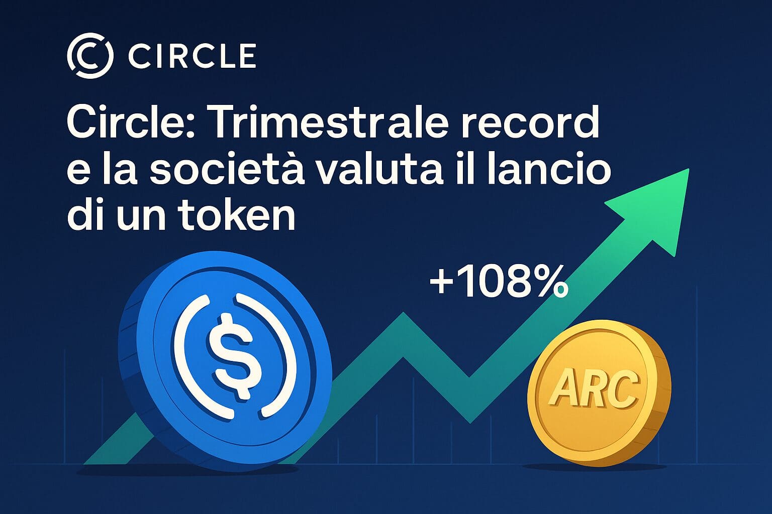 Circle: Trimestrale record e la società valuta il lancio di un token 