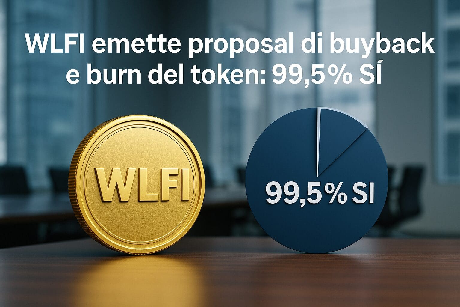WLFI emette proposal di buyback e burn del token: 99.5% SI